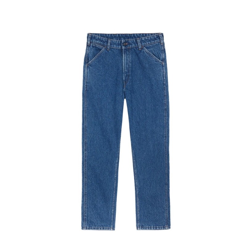 homecore pantalon jabali washed en denim vue de face