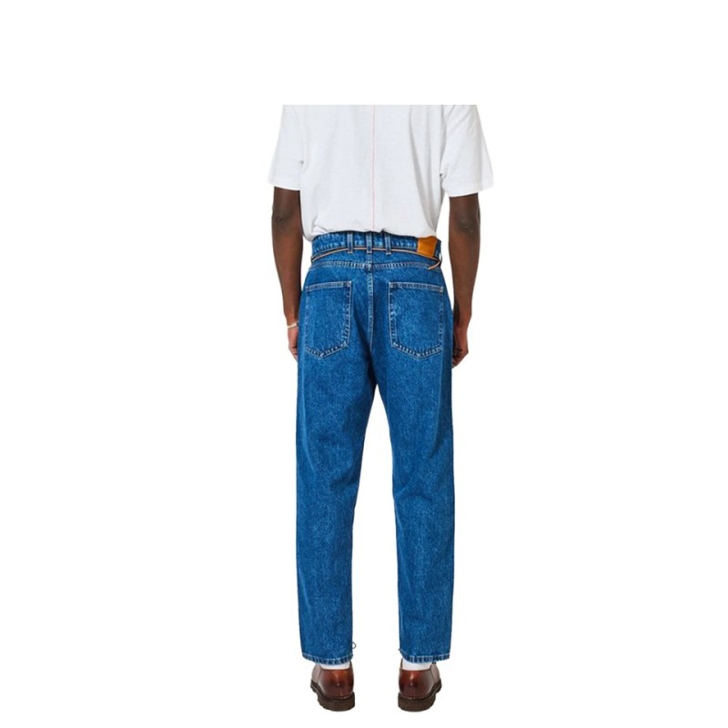 homecore pantalon jabali washed en denim vue de dos