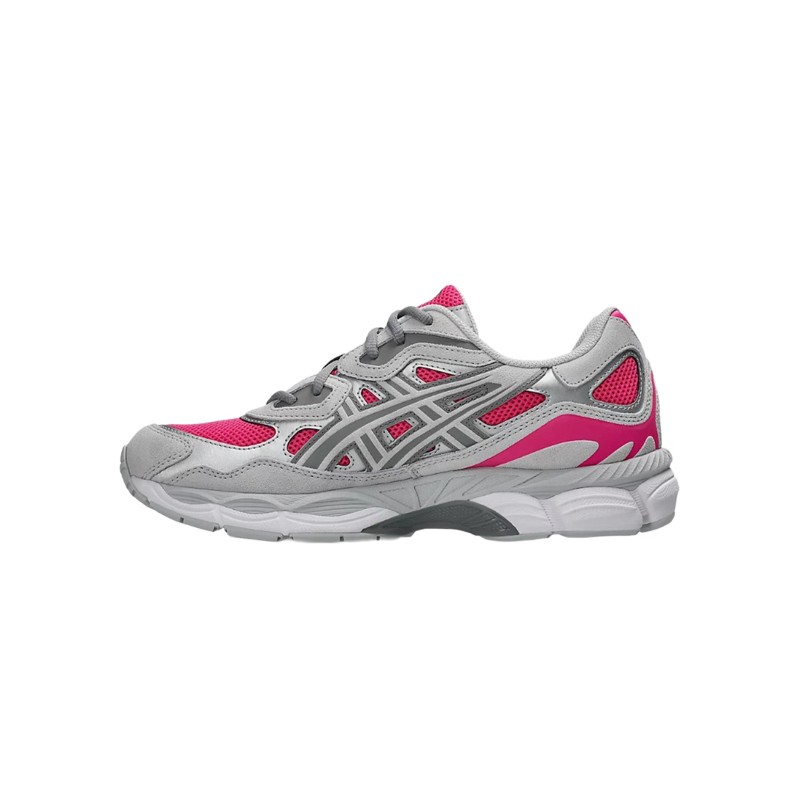 asics gel nyc pink glo concrete vue cote gauche