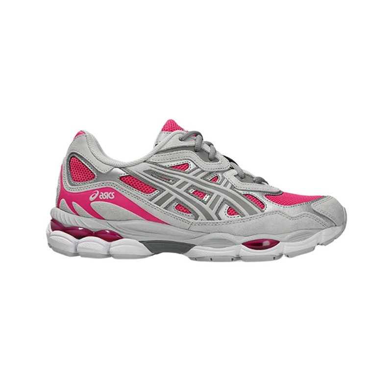 asics gel nyc pink glo concrete vue cote droit