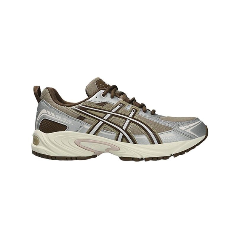asics gel ventx driftwood pure silver vue coté droit