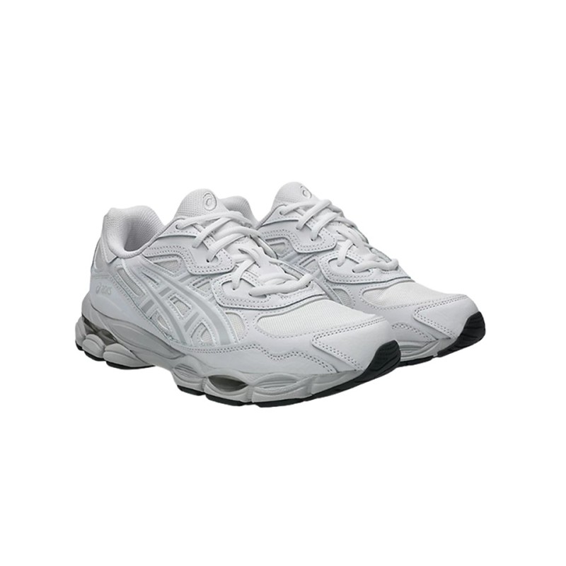 asics gel nyc white glacier grey vue de la pair coté droit