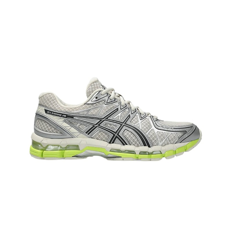 asics gel kayano 20 smoke grey black vue du coté droit