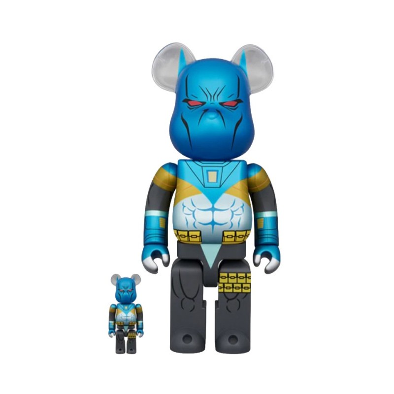 medicom toy bearbrick 400%+ 100% batman knightfall vue face