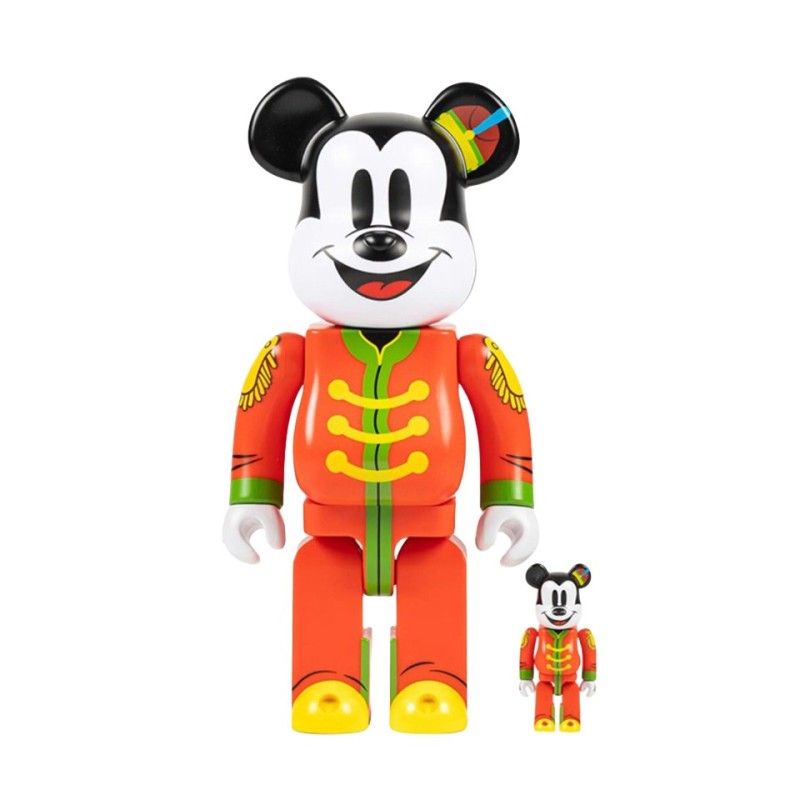 medicom toy bearbrick 100% +400% mickey mouse vue de face