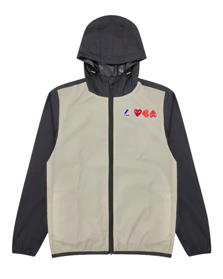 J505 CDG KWAY BEIGE/BLACK JACKET