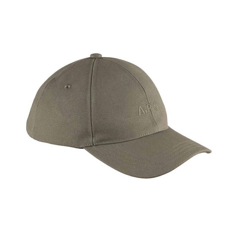 casquette de la marque APC de couleur kaki