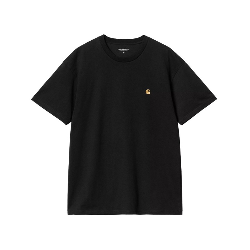 chase tshirt de couleur noire manches courtes vue de face