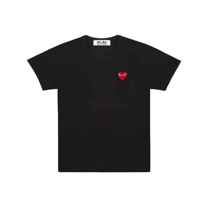 T108 TSHIRT CDG PLAY BLACK