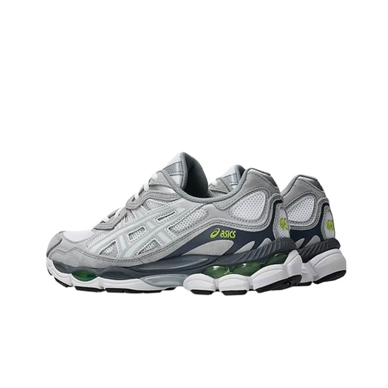asics gel nyc white glacier grey vue paire