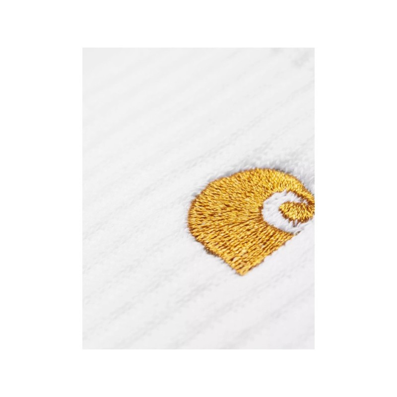 carhartt wip chase socks couleur blanc vue de detail